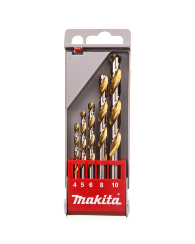 Makita D-30514 | Набор сверл Makita HSS по металлу, 1-13мм, 4-8мм (5 шт) D-30514