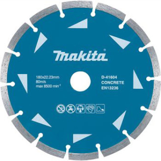 Makita D-41604 | Алмазний диск по бетону сегмент 180х22.23 мм, MAKITA, D-41604