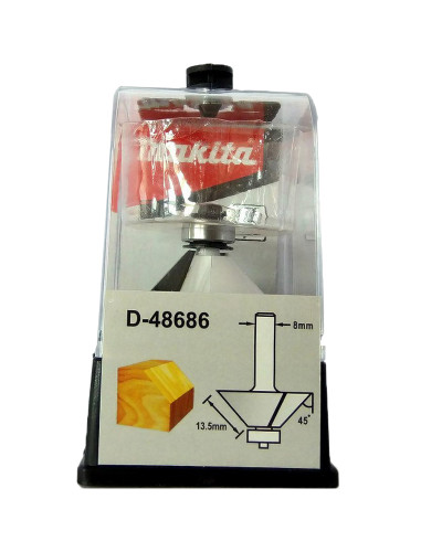 Фреза для зняття фасок з підшипником Makita 31,8x13,5x55,1 мм D-48686  - фото 2