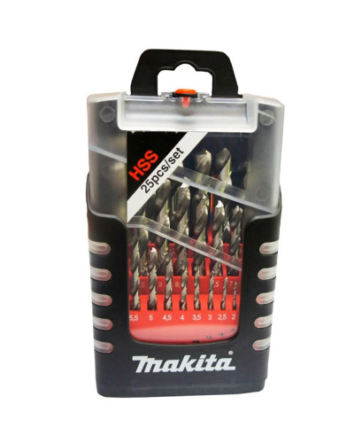 Makita D-50457 | Набор сверл Makita HSS-G по металлу, 1–13 мм, (25 шт.) D-50457
