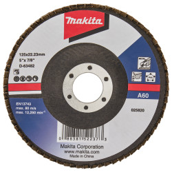 Лепестковый шлифовальный диск 125 мм/A60, MAKITA, D-63482