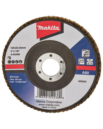 Makita D-63498 | Пелюстковий шліфувальний диск 125мм/A80, MAKITA, D-63498
