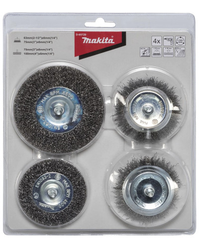 Makita d-65729 | Набір щіток для дриля (4шт.) d-65729