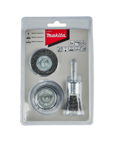 Makita D-66070 | Набір щіток для дриля 3 шт. MAKITA, D-66070