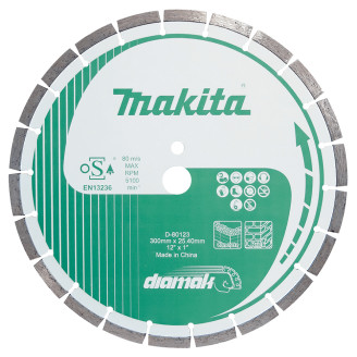 Makita d-80123 | Алмазний диск по бетону сегмент 300x25,4 мм d-80123