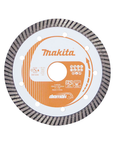 Makita D-80167 | Алмазний диск по бетону та мармуру турбо 125x22,23 мм, MAKITA, D-80167
