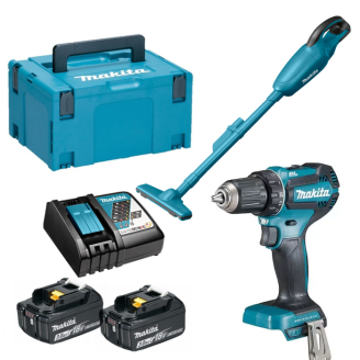 Makita DDF485RFJ_1 | Набір акумуляторного інструменту LXT Makita дриль-шурупокрут DDF485RFJ+ DCL180Z