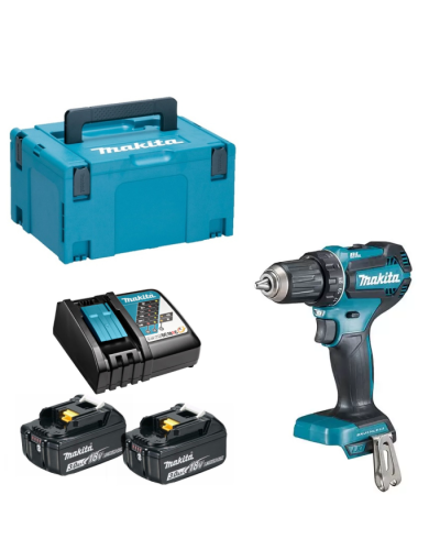 Набор аккумуляторного инструмента LXT Makita дрель-шуруповерт DDF485RFJ+ DCL180Z  - фото 4