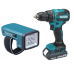Набор аккумуляторного инструмента Makita дрель-шуруповерт DDF490WV+фонарь DEBDML186  - фото 3