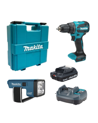 Makita SET-NEWYEAR-2026 | Набор аккумуляторного инструмента Makita дрель-шуруповерт DDF490WV+фонарь DEBDML186