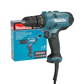 Дриль-шурупокрут з ударом Makita HP0300+-30651-12X 