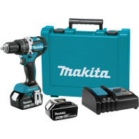Аккумуляторная дрель-шуруповерт с ударом Makita LXT DHP484RTE