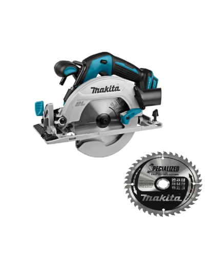 Makita DHS680Z_2 | Аккумуляторная дисковая пила MAKITA LXT DHS680Z (каркас) + Пильный диск для древесины с гвоздями MAKITA B-09472