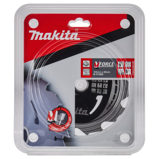 Пиляльний диск Makita MForce по дереву 165x20мм x 10 зубів, B-07886