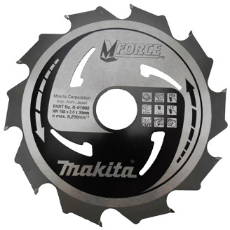 Makita B-07892 | Пиляльний диск Makita MForce по дереву 165x30мм x 10 зубів, B-07892