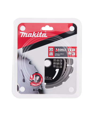 Пиляльний диск Makita MForce по дереву 165x20мм x 16 зубів, B-07901  - фото 2