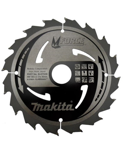 Makita B-07939 | Пильный диск Makita MForce по дереву 180x30мм x 16 зубов, B-07939