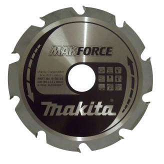 Makita B-08165 | Пиляльний диск Makita MForce по дереву 165x30мм x 10 зубів, B-08165