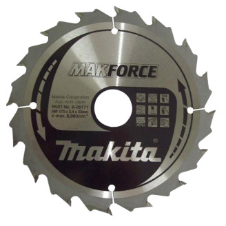 Makita B-08171 | Пильный диск Makita MForce по дереву 170x30мм x 16 зубов, B-08171