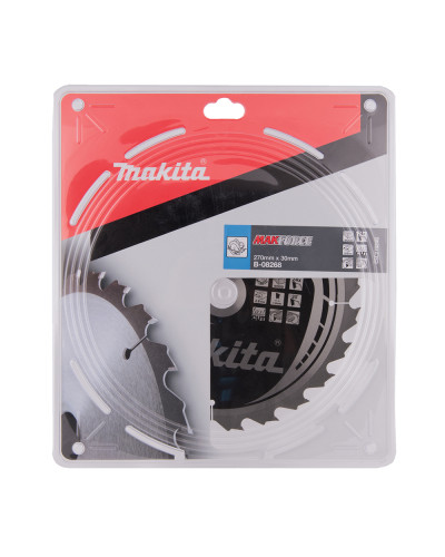 Пиляльний диск Makita MAK Force по дереву 270x30мм x 24 зубів, B-08268  - фото 3