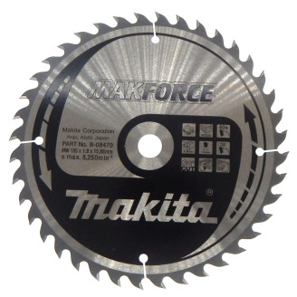 Makita B-08470 | Пиляльний диск Makita MAKForce: дерево 185 мм 40 зубів B-08470