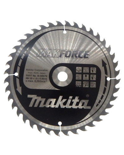 Makita B-08470 | Пильный диск Makita MAKForce: дерево 185 мм 40 зубов B-08470