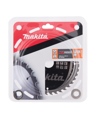 Пильный диск Makita MAK Force по дереву 190x30мм x 40 зуб, B-08486  - фото 4