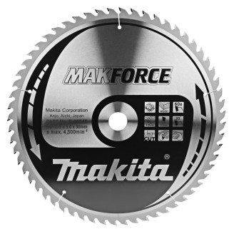 Makita B-08545 | Пильный диск Makita MAKForce: дерево 355 мм 60 зубов B-08545