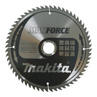 Makita B-08567 | Пиляльний диск Makita MAK Force по дереву 230x30мм x 60зуб, B-08567