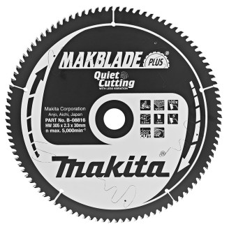 Makita B-08816 | Пиляльний диск Makita MAKBlade Plus по дереву 305x30мм 100 зуб, B-08816