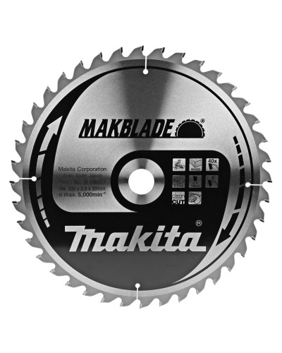 Makita B-08997 | Пиляльний диск Makita MAKBlade по дереву 305x30мм x 40 зуб, B-08997