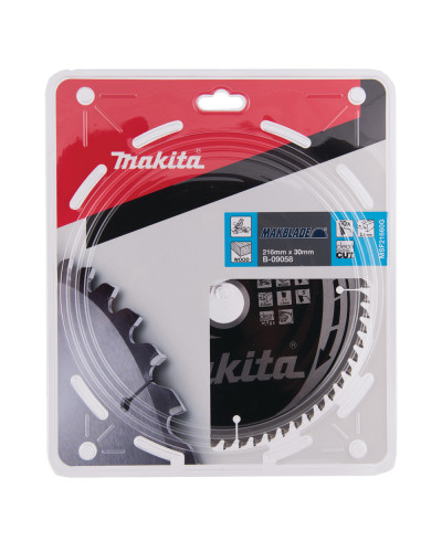 Пильный диск Makita MAKBlade по дереву 216x30мм x 60 зуб, B-09058  - фото 2