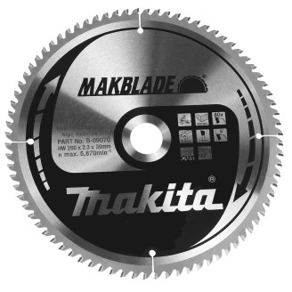 Makita B-09070 | Пиляльний диск Makita MAKBlade по дереву 260x30мм x 80 зуб, B-09070