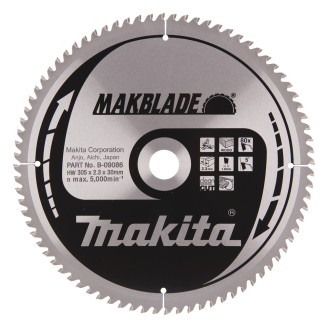 Makita B-09086 | Пиляльний диск Makita MAKBlade по дереву 305x30мм x 80 зуб, B-09086