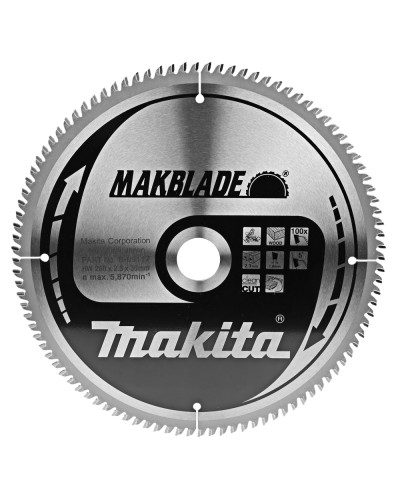 Makita B-09117 | Пиляльний диск Makita MAKBlade по дереву 260x30мм x 100 зуб, B-09117