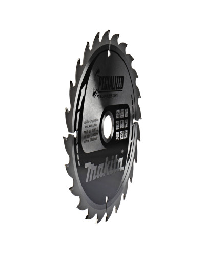 Пильный диск по дереву Makita для акум,пыль SPECIALIZED 165x20 мм 24 зуб, B-09173  - фото 2