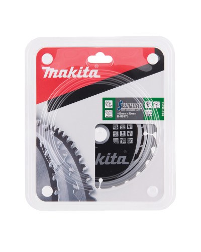 Пильный диск по дереву Makita для акум,пыль SPECIALIZED 165x20 мм 24 зуб, B-09173  - фото 3