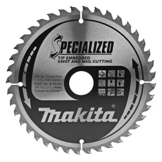 Makita B-09494 | Диск пильный по древесине с гвоздями SPECIALIZED 185x30 мм 20T, MAKITA, B-09494