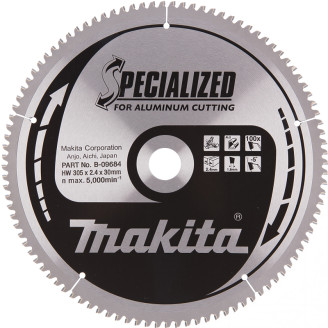 Makita B-09684 | Пиляльний диск Makita Makita SPECIALIZED: алюміній 305х30 мм 100Т B-09684