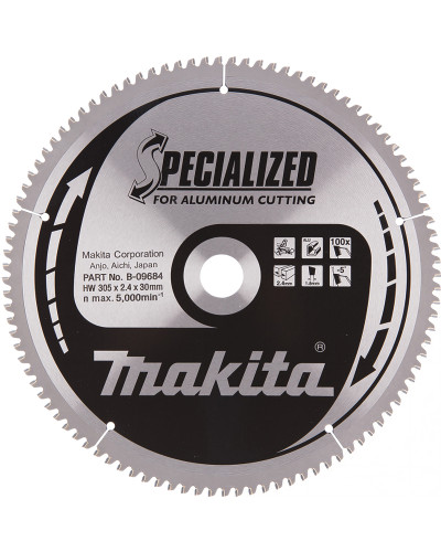 Makita B-09684 | Пильный диск Makita Makita SPECIALIZED: алюминий 305х30 мм 100Т B-09684
