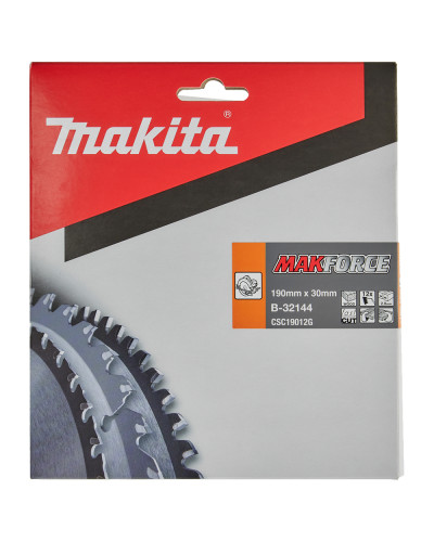 Пильный диск Makita MAKForce: дерево 190 мм 12 зубов B-32144  - фото 4
