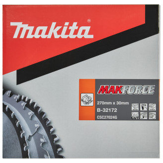 Пиляльний диск по деревині MAKForce 270x30 мм 24Т, B-32172