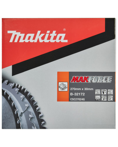 Пиляльний диск по деревині MAKForce 270x30 мм 24Т, B-32172  - фото 2