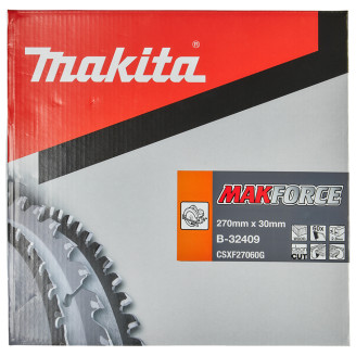 Пильный диск Makita MAKForce 270x30 мм 60Т: дерево B-32409