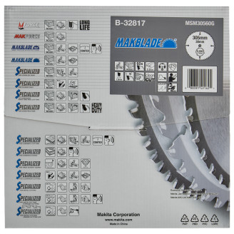 Пильный диск Makita MAKBlade: дерево 305x30 60T B-32817