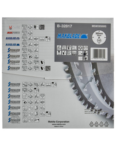 Пильный диск Makita MAKBlade: дерево 305x30 60T B-32817  - фото 5