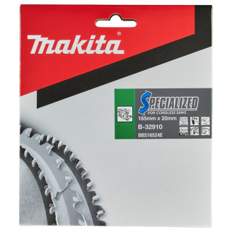 Пильный диск Makita SPECIALIZED: дерево 165х20 мм 24 зуба B-32910