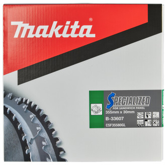 Пильный диск Makita Specialized 355x30 мм 80T: сэндвич панели B-33607
