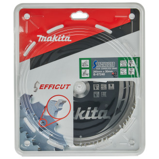 Пиляльний диск Makita Efficut SPECIALIZED: дерево 260х30 мм 80Т B-67240