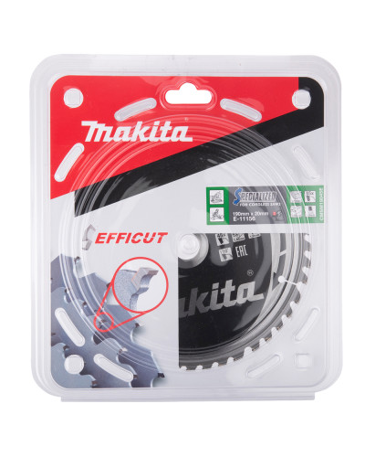 Пиляльний диск Makita Efficut TCT: дерево 190x20 мм x 45 зубів E-11156  - фото 2